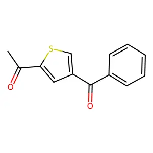 Ethanone, 1-(4-benzoyl-2-thienyl)- structure