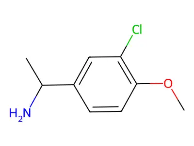 1-(3-Chloro-4-methoxyphenyl)ethan-1-amine structure