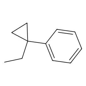 (1-Ethylcyclopropyl)benzene structure