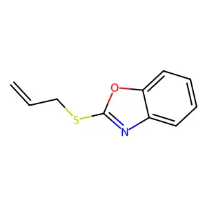 1,3-Benzoxazole, 2-(2-propenylthio)- structure