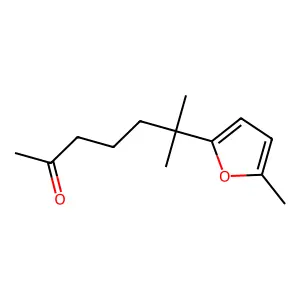 6-Methyl-6-(5-methylfuran-2-yl)heptan-2-one structure