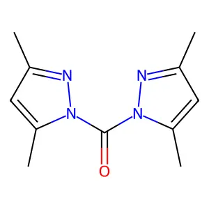 Bis(3,5-dimethylpyrazol-1-yl)methanone structure
