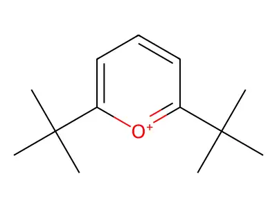 2,6-Bis(1,1-dimethylethyl)pyrylium structure