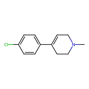 1-Methyl-4-(4-chlorophenyl)-1,2,3,6-tetrahydropyridine structure