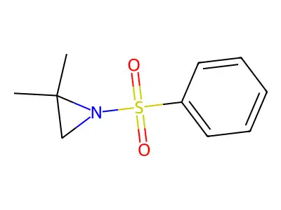1-(Benzenesulfonyl)-2,2-dimethylaziridine structure