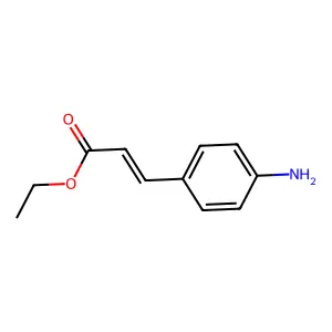 Ethyl 3-(4-aminophenyl)acrylate structure