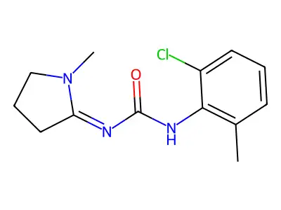 1-(2-Chloro-6-methylphenyl)-3-(1-methylpyrrolidin-2-ylidene)urea structure