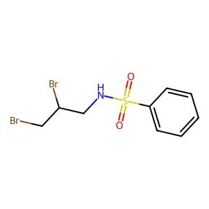N-(2,3-二溴丙基)苯磺酰胺 structure