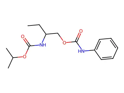 2-({[(Propan-2-yl)oxy]carbonyl}amino)butyl phenylcarbamate structure