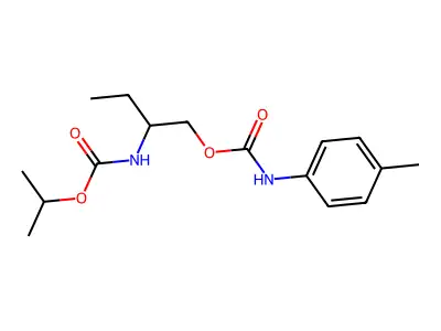 2-(propan-2-yloxycarbonylamino)butyl N-(4-methylphenyl)carbamate structure