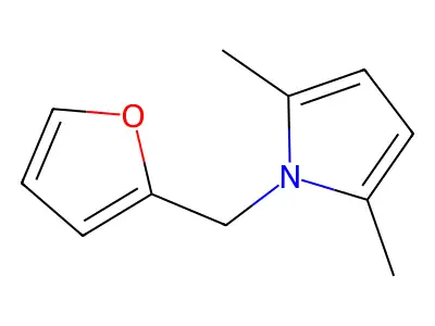 1-((furan-2-yl)methyl)-2,5-dimethyl-1H-pyrrole structure