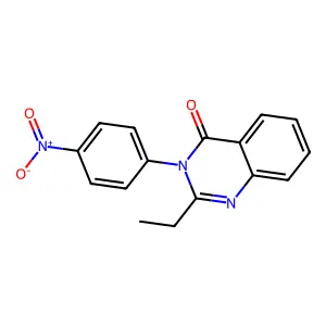 2-Ethyl-3-(4-nitrophenyl)quinazolin-4-one structure