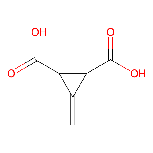 trans-3-Methylenecyclopropane-1,2-dicarboxylic acid structure