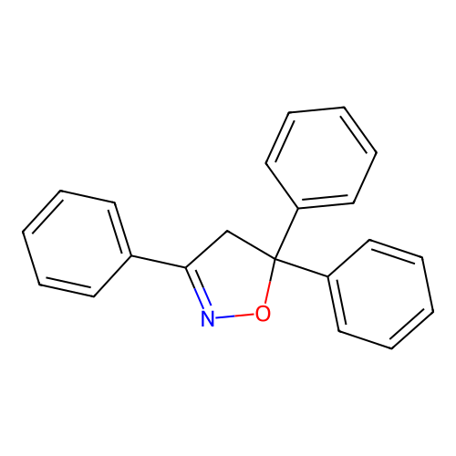 3,5,5-Triphenyl-4,5-dihydroisoxazole structure
