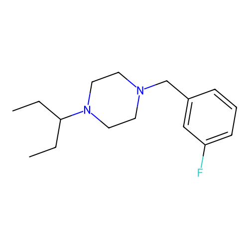 1-(3-Fluorobenzyl)-4-(pentan-3-yl)piperazine structure