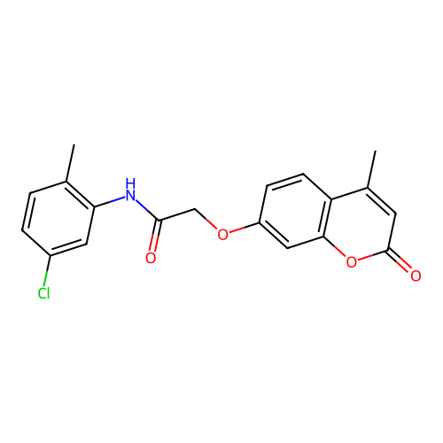 N-(5-chloro-2-methylphenyl)-2-((4-methyl-2-oxo-2H-chromen-7-yl)oxy)acetamide structure