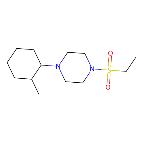 1-(Ethylsulfonyl)-4-(2-methylcyclohexyl)piperazine structure