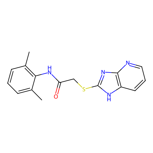 N-(2,6-Dimethylphenyl)-2-{3H-imidazo[4,5-B]pyridin-2-ylsulfanyl}acetamide structure