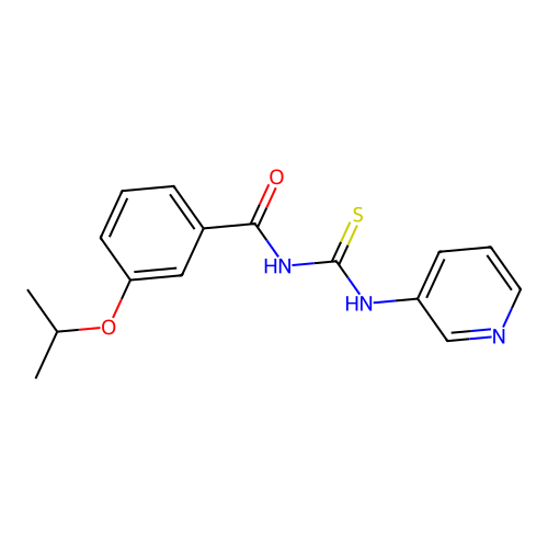 1-(3-Isopropoxy-benzoyl)-3-pyridin-3-yl-thiourea structure