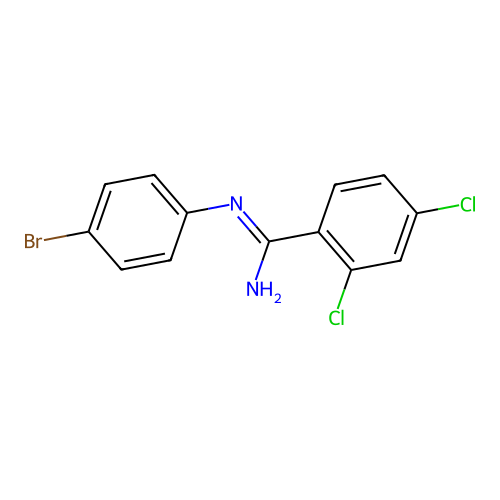 n-(4-Bromophenyl)-2,4-dichlorobenzimidamide structure