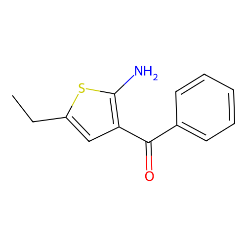 (2-Amino-5-ethylthiophen-3-yl)-phenylmethanone structure