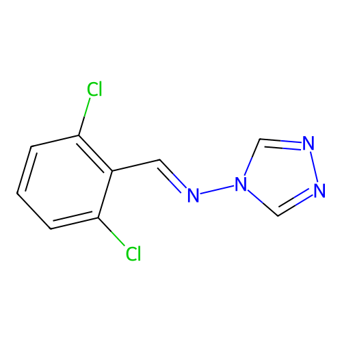 1-(2,6-dichlorophenyl)-N-(1,2,4-triazol-4-yl)methanimine structure