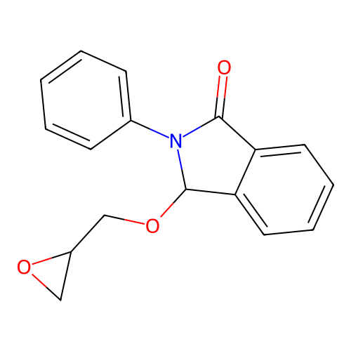 2,3-Dihydro-3-(oxiranylmethoxy)-2-phenyl-1H-isoindol-1-one structure