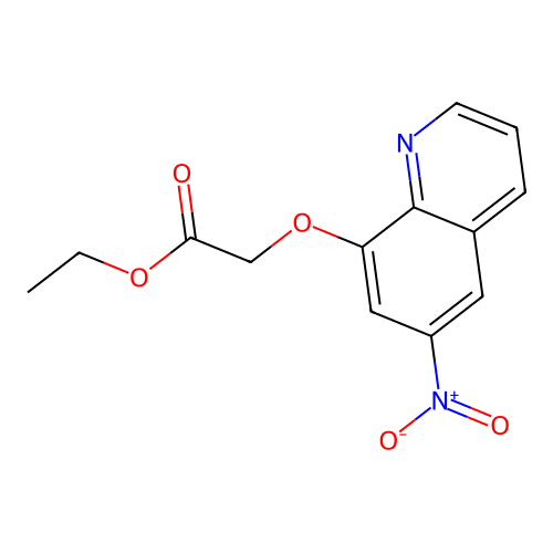 Ethyl [(6-nitroquinolin-8-yl)oxy]acetate structure
