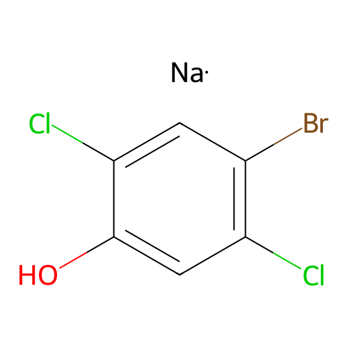 4-Bromo-2,5-dichlorophenol sodium salt structure