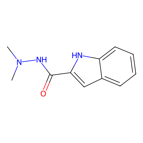 N',N'-dimethyl-1H-indole-2-carbohydrazide structure