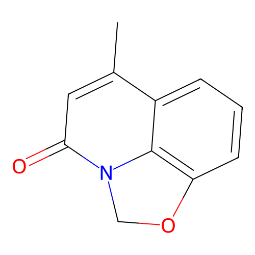 6-Methyl-oxazolo[5,4,3-ij]quinolin-4-one structure