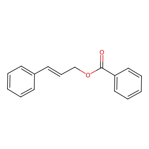 Cinnamyl benzoate structure