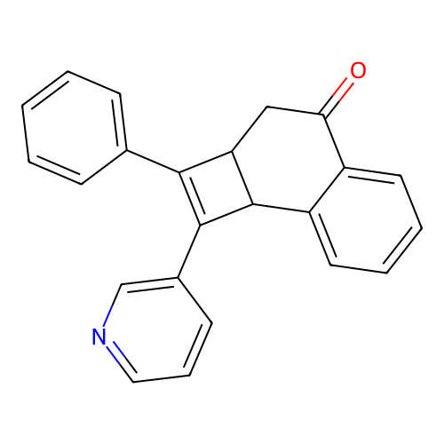 Cyclobuta[a]naphthalen-4(3H)-one, 2a,8b-dihydro-2-phenyl-1-(3-pyridinyl)- structure