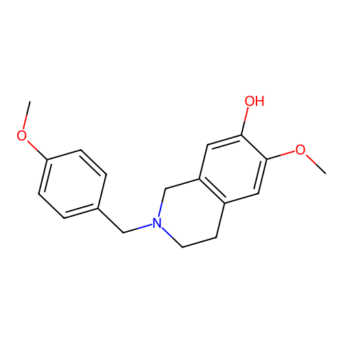 6-Methoxy-2-(4-methoxybenzyl)-1,2,3,4-tetrahydroisoquinolin-7-ol structure