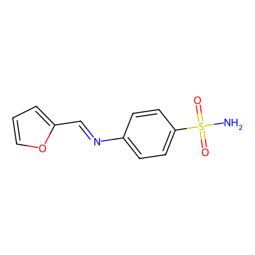 4-(2-呋喃基亚甲基氨基)苯磺酰胺 structure