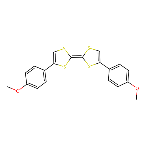 4-(4-Methoxyphenyl)-2-[4-(4-methoxyphenyl)-1,3-dithiol-2-ylidene]-1,3-dithiole structure