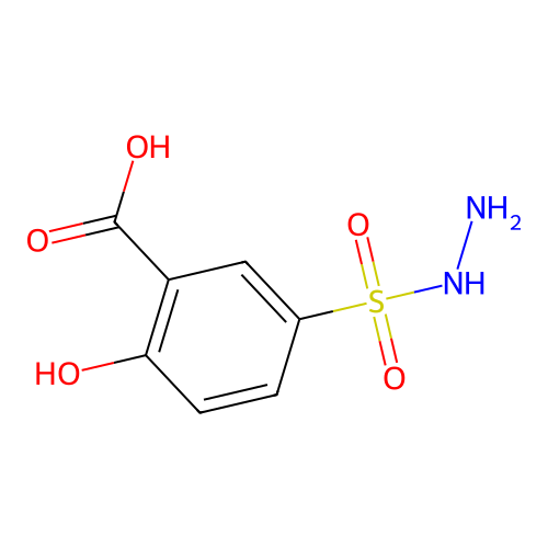 5-(Hydrazinosulfonyl)-2-hydroxybenzoic acid structure