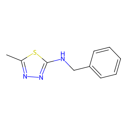 N-benzyl-5-methyl-1,3,4-thiadiazol-2-amine structure