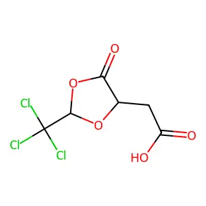 1,3-Dioxolane-4-acetic acid, 5-oxo-2-(trichloromethyl)- structure