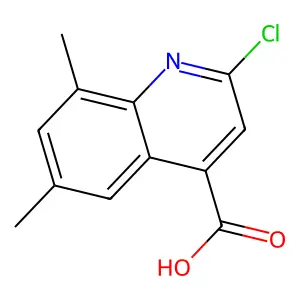 2-Chloro-6,8-dimethylquinoline-4-carboxylic acid structure