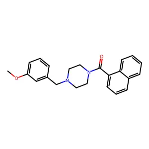 1-(3-Methoxybenzyl)-4-(1-naphthoyl)piperazine structure