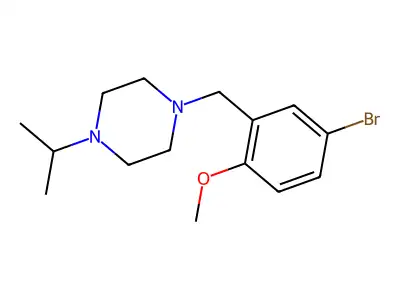 1-(5-Bromo-2-methoxybenzyl)-4-(propan-2-yl)piperazine structure