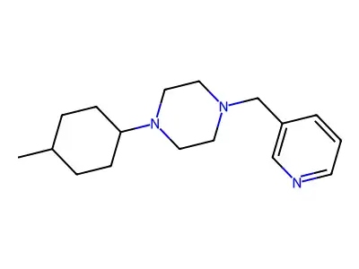 1-(4-Methylcyclohexyl)-4-(pyridin-3-ylmethyl)piperazine structure