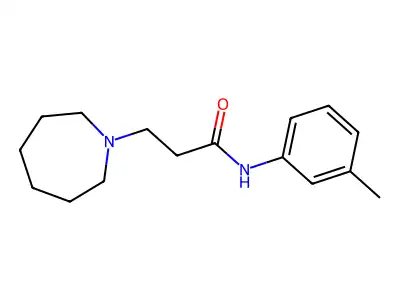 3-(1-azepanyl)-N-(3-methylphenyl)propanamide structure