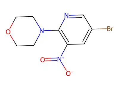 4-(5-Bromo-3-nitropyridin-2-yl)morpholine structure