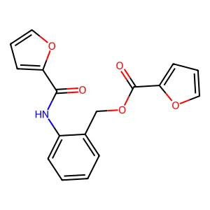2-(2-Furoylamino)benzyl 2-furoate structure