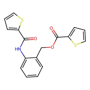 2-[(2-Thienylcarbonyl)amino]benzyl 2-thiophenecarboxylate structure