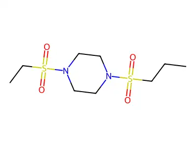 1-(Ethylsulfonyl)-4-(propylsulfonyl)piperazine structure