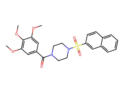 (4-Naphthalen-2-ylsulfonylpiperazin-1-yl)-(3,4,5-trimethoxyphenyl)methanone structure