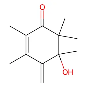 2-Cyclohexen-1-one, 5-hydroxy-2,3,5,6,6-pentamethyl-4-methylene- structure